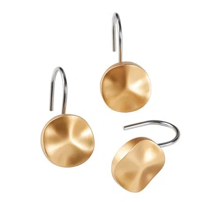 Skl Home Sparkle Shower Curtain Hooks In Brass