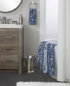 Skl Home Top Hat Snowman Jacquard Bath Towels In Blue
