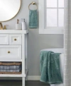 Skl Home Towel Whispy Trees Jacquard Cotton Bath Towels In Sage