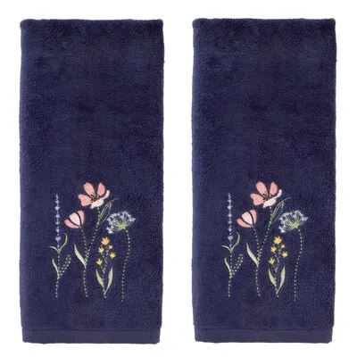 Skl Home Wildflower Field Emb Hand-navy In Navy Blue