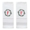 Skl Home Wreath Monogram Letter A 2-pc. Hand Towel In White