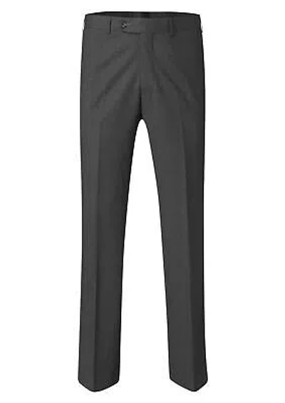 Pre-owned Skopes Men Tailored Fit Darwin Trouser In Charcoal Waist 28-48, Inside Leg 29-33 In Gray