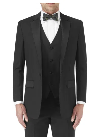 Pre-owned Skopes Wool Blend Latimer Dinner Suit Jacket In Black In Size 34 To 62, S/r/l