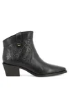 Skorpios Alexandra Cordoba Embossed Leather Ankle Boots In Multi