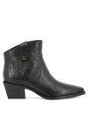 Skorpios Alexandra Cordoba Embossed Leather Ankle Boots In Multi