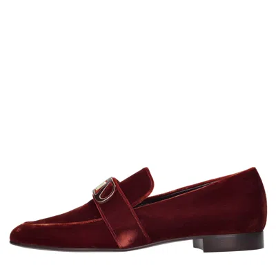 Skorpios Flat Shoes In Burgundy