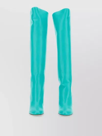 Skorpios Leather Boots In Green
