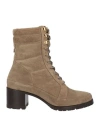 Skorpios Woman Ankle Boots Sand Size 8 Leather In Beige