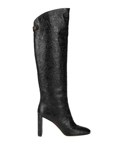 SKORPIOS SKORPIOS WOMAN BOOT BLACK SIZE 8 LEATHER