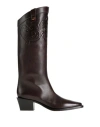 Skorpios Woman Boot Dark Brown Size 9.5 Leather