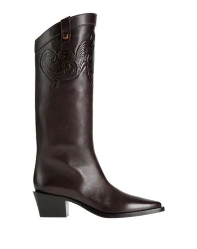 Skorpios Woman Boot Dark Brown Size 9.5 Leather