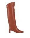 Skorpios Woman Boot Rust Size 8 Leather In Red