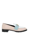 Skorpios Woman Loafers White Size 5.5 Leather In White