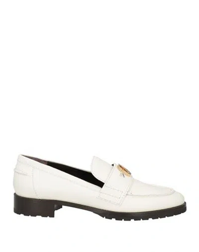 Skorpios Woman Loafers White Size 8 Leather