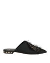 Skorpios Woman Mules & Clogs Black Size 8 Textile Fibers