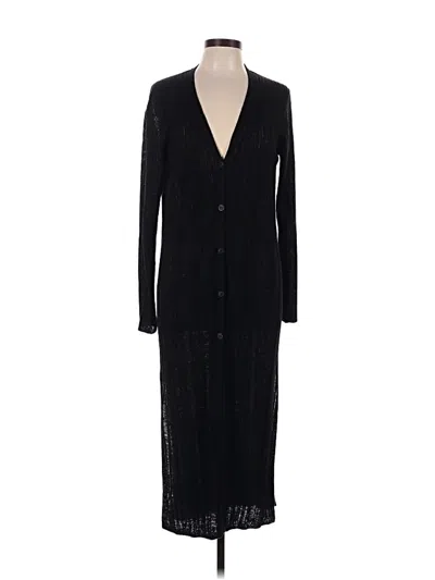 Pre-owned Skull Cashmere Cardigan Sweater In Black