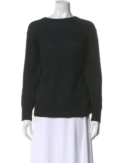 Pre-owned Skull Cashmere Cashmere Bateau Neckline Sweater In Black
