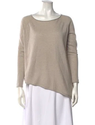 Pre-owned Skull Cashmere Cashmere Bateau Neckline Sweater In Neutral