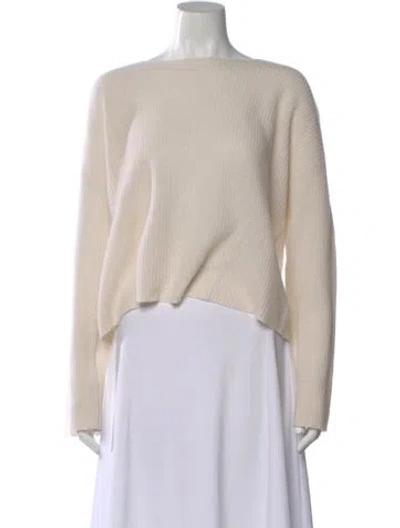 Pre-owned Skull Cashmere Cashmere Bateau Neckline Sweater In Neutral
