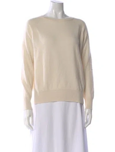 Pre-owned Skull Cashmere Cashmere Bateau Neckline Sweater In Neutral