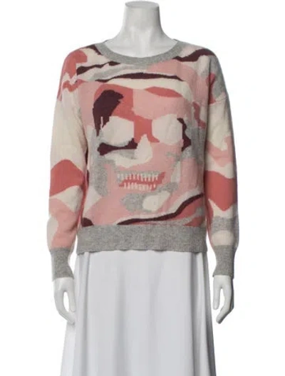 Pre-owned Skull Cashmere Cashmere Camouflage Print Sweater In Multicolor