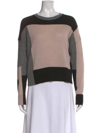 Pre-owned Skull Cashmere Cashmere Colorblock Pattern Sweater In Multi