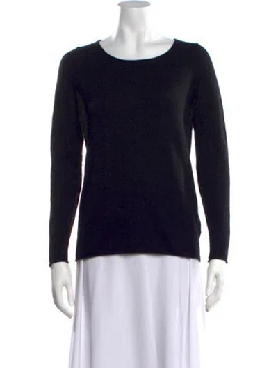 Pre-owned Skull Cashmere Cashmere Crew Neck Sweater In Black