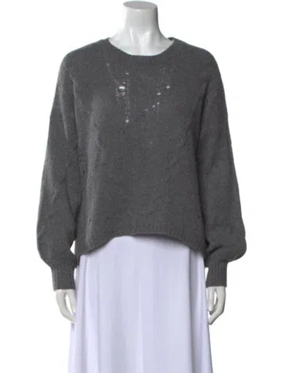 Pre-owned Skull Cashmere Cashmere Crew Neck Sweater In Gray