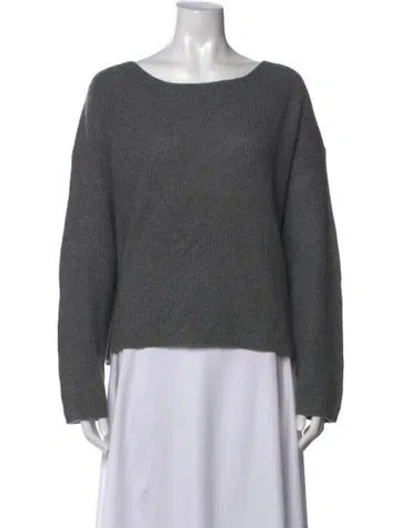 Pre-owned Skull Cashmere Cashmere Crew Neck Sweater In Grey