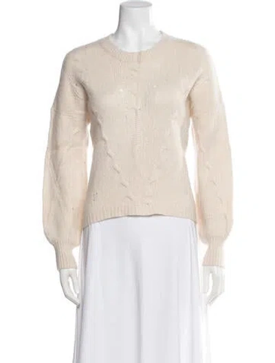 Pre-owned Skull Cashmere Cashmere Crew Neck Sweater In Neutral