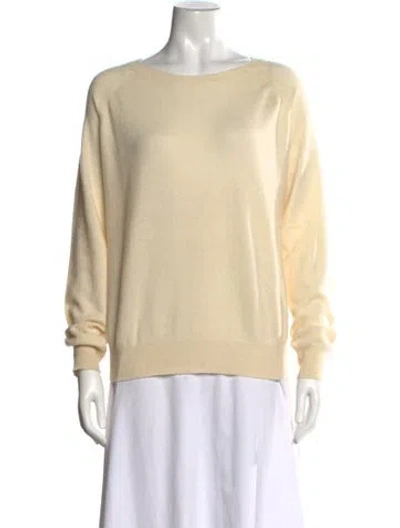 Pre-owned Skull Cashmere Cashmere Crew Neck Sweater In Neutrals
