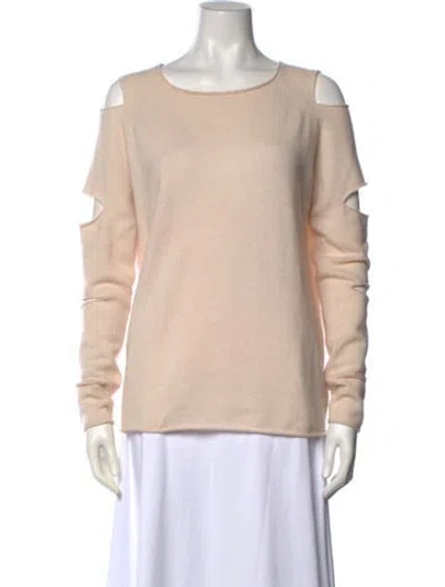 Pre-owned Skull Cashmere Cashmere Crew Neck Sweater In Pink