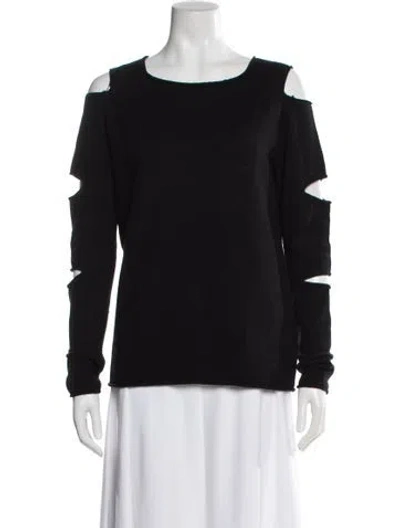 Pre-owned Skull Cashmere Cashmere Crew Neck Top In Black