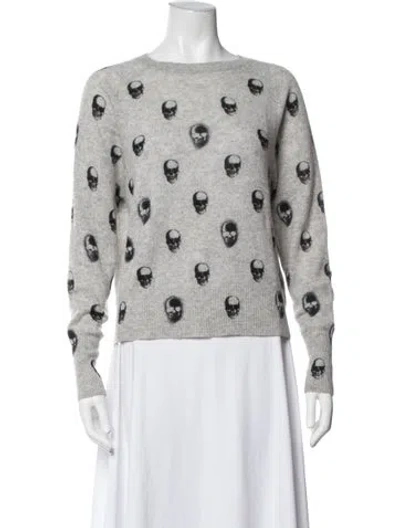 Pre-owned Skull Cashmere Cashmere Graphic Print Pajamas In Grey