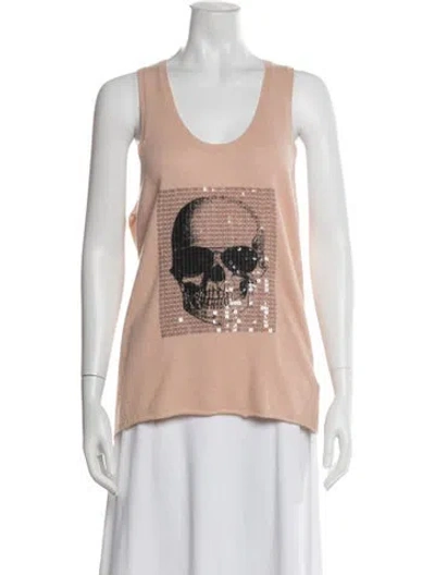 Pre-owned Skull Cashmere Cashmere Graphic Print Sweater In Multi