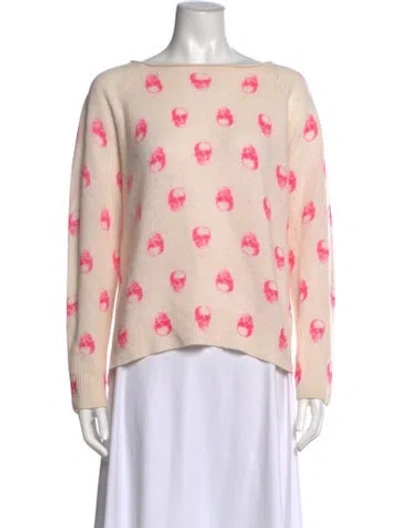 Pre-owned Skull Cashmere Cashmere Graphic Print Sweater In Multi