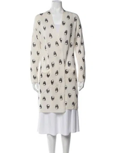 Pre-owned Skull Cashmere Cashmere Graphic Print Sweater In Multicolor