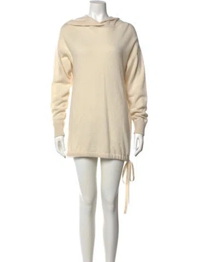 Pre-owned Skull Cashmere Cashmere Mini Dress In Neutral