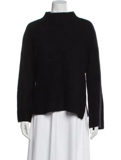 Pre-owned Skull Cashmere Cashmere Mock Neck Sweater In Black