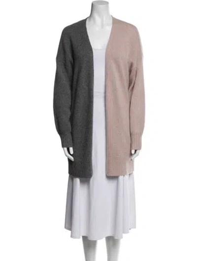 Pre-owned Skull Cashmere Cashmere Open Front Sweater In Multi