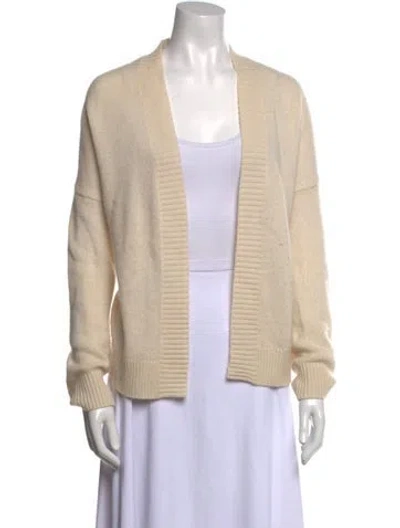 Pre-owned Skull Cashmere Cashmere Open Front Sweater In Neutral