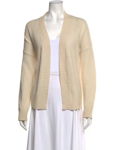 Pre-owned Skull Cashmere Cashmere Open Front Sweater In Neutrals