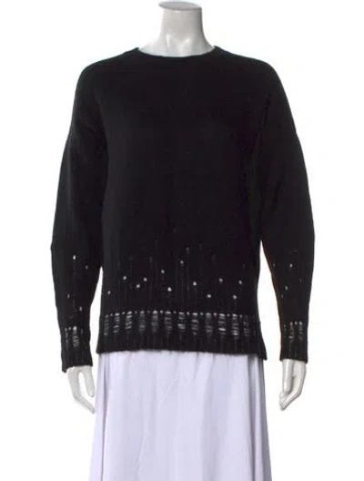Pre-owned Skull Cashmere Cashmere Printed Sweater In Black