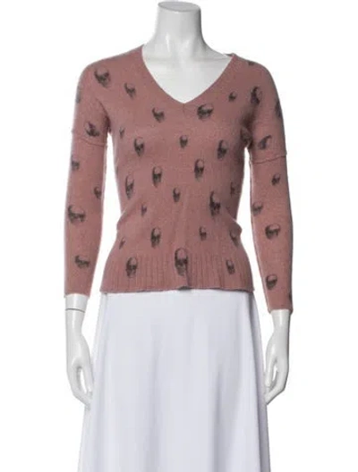 Pre-owned Skull Cashmere Cashmere Printed Sweater In Multi