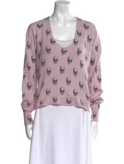 Pre-owned Skull Cashmere Cashmere Printed Sweater In Multi