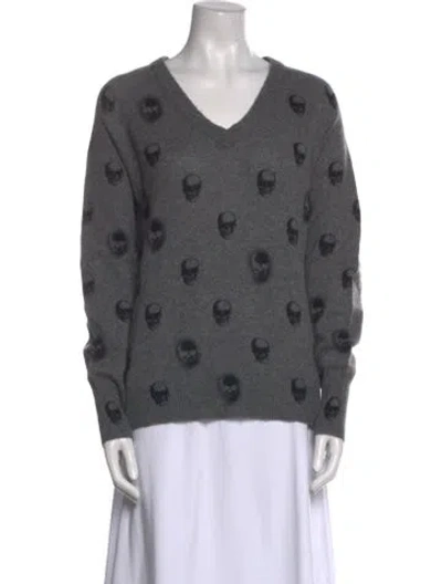 Pre-owned Skull Cashmere Cashmere Printed Sweater In Multi