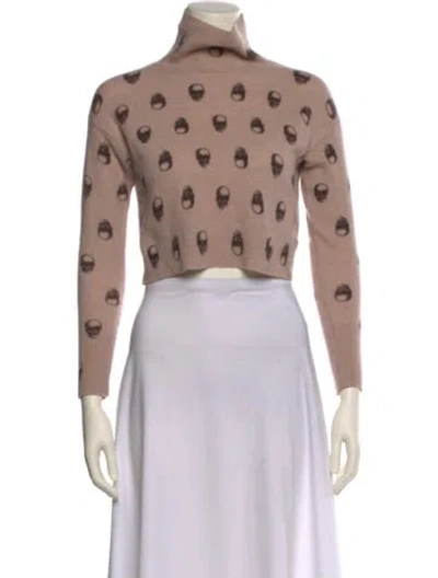 Pre-owned Skull Cashmere Cashmere Printed Sweater In Neutral