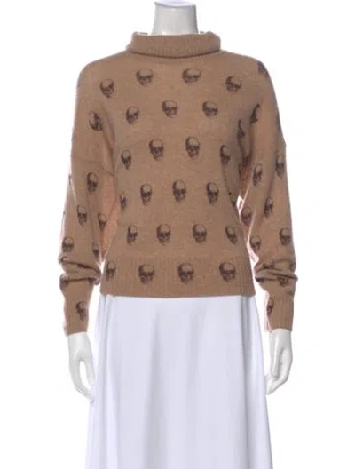Pre-owned Skull Cashmere Cashmere Printed Sweater In Neutral