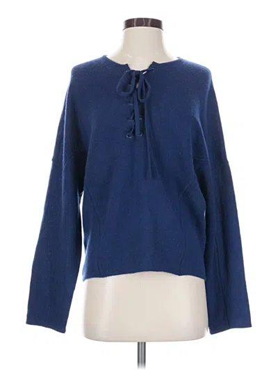 Pre-owned Skull Cashmere Cashmere Pullover Sweater In Blue