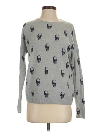 Pre-owned Skull Cashmere Cashmere Pullover Sweater In Gray